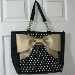 Fabulous Betsy Johnston PolkaDot Bow Purse